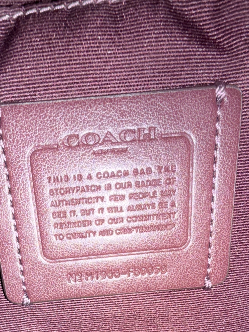 Coach Burgundy Shoulder Bag with Gold Hardware - Picture 10 of 10